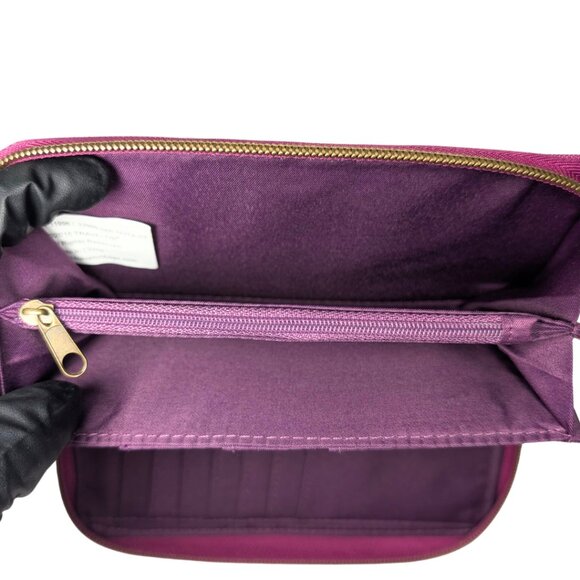 Travelon Purple Pleated Nylon Zippy RFID Travel Wallet Wristlet - Picture 7 of 8